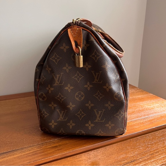 VINTAGE AUTHENTIC LOUIS VUITTON SPEEDY - CIRCA 2001 - MADE IN FRANCE - SIZE 32 - Picture 3 of 16